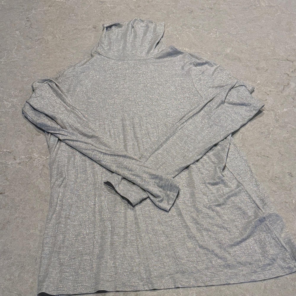 Banana Republic Shimmering Gray Top